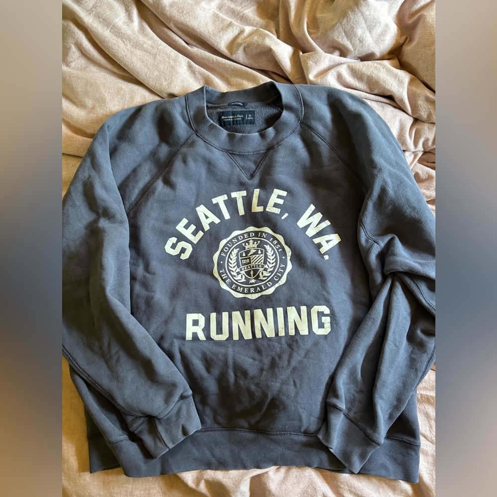 Abercrombie Navy Crewneck Sweatshirt